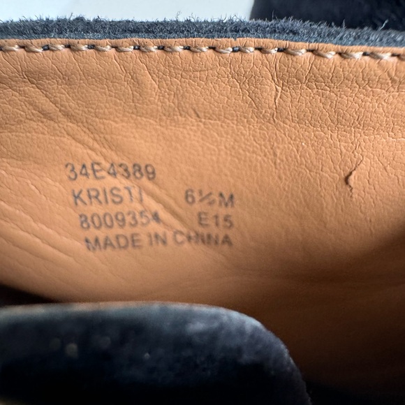 Calvin Klein Kristi Blue Suede Ankle Boots. Size 6.5 - Picture 6 of 11